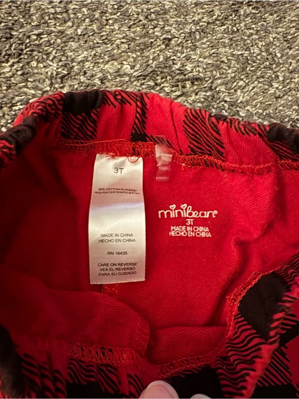 Kids Red Buffalo Plaid Holiday Pajama Set with Santa Graphic